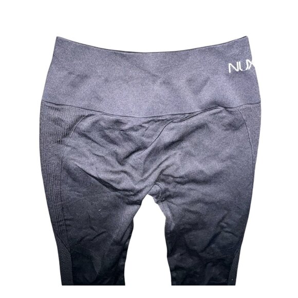 Nux High Waisted Seamless Mesh Leg Performance Leggings Sz Small Womens Athletic - Picture 8 of 14
